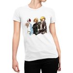 Fashion, accesorii si bijuterii - Femei - Imbracaminte femei - Tricouri si topuri femei - Tricou Femei Claymore Helen AOT Armin My Hero Academia, alb,  marime 2XL - Infinity.ro