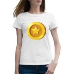 Fashion, accesorii si bijuterii - Femei - Imbracaminte femei - Tricouri si topuri femei - Tricou femei Coin Clash Royale Clans, alb, marime 2XL - Infinity.ro