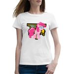 Fashion, accesorii si bijuterii - Femei - Imbracaminte femei - Tricouri si topuri femei - Tricou femei Cute Pony GTA5, alb, marime 2XL - Infinity.ro