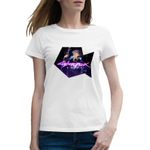 Fashion, accesorii si bijuterii - Femei - Imbracaminte femei - Tricouri si topuri femei - Tricou femei Cyberpunk 2077 Future is Here Game, alb, marime 2XL - Infinity.ro