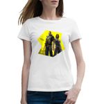 Fashion, accesorii si bijuterii - Femei - Imbracaminte femei - Tricouri si topuri femei - Tricou femei Cyberpunk 2077 Night City California, alb, marime 2XL - Infinity.ro