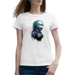 Fashion, accesorii si bijuterii - Femei - Imbracaminte femei - Tricouri si topuri femei - Tricou femei Cyberpunk 2077 Tetsuya Kuroko Anime, alb, marime 2XL - Infinity.ro