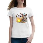 Fashion, accesorii si bijuterii - Femei - Imbracaminte femei - Tricouri si topuri femei - Tricou femei Cyborg Franky Attack One Piece Pirat, alb, marime 2XL - Infinity.ro