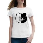 Fashion, accesorii si bijuterii - Femei - Imbracaminte femei - Tricouri si topuri femei - Tricou femei Danganronpa Monokuma Horror Teddy Bear, alb, marime 2XL - Infinity.ro
