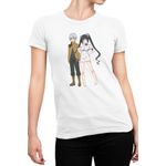 Fashion, accesorii si bijuterii - Femei - Imbracaminte femei - Tricouri si topuri femei - Tricou Femei DanMachi Bell Hestia Omori Fujino Action Anime Kage, alb,  marime 2XL - Infinity.ro