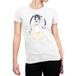 Fashion, accesorii si bijuterii - Femei - Imbracaminte femei - Tricouri si topuri femei - Tricou Femei DanMachi Hestia Hentai Fantasy Cosplay, alb,  marime 2XL - Infinity.ro