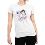 Fashion, accesorii si bijuterii - Femei - Imbracaminte femei - Tricouri si topuri femei - Tricou Femei DanMachi Hestia Party Light Anime Game, alb,  marime 2XL - Infinity.ro