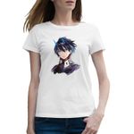 Fashion, accesorii si bijuterii - Femei - Imbracaminte femei - Tricouri si topuri femei - Tricou femei Darling in the FranXX Hiro Pilot, alb, marime 2XL - Infinity.ro