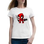 Fashion, accesorii si bijuterii - Femei - Imbracaminte femei - Tricouri si topuri femei - Tricou femei Deadpool Baby Marvel Ninja, alb, marime 2XL - Infinity.ro