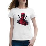 Fashion, accesorii si bijuterii - Femei - Imbracaminte femei - Tricouri si topuri femei - Tricou femei Deadpool Badass Dad, alb, marime 2XL - Infinity.ro