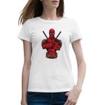 Fashion, accesorii si bijuterii - Femei - Imbracaminte femei - Tricouri si topuri femei - Tricou femei Deadpool Bad Boy Superdad, alb, marime 2XL - Infinity.ro