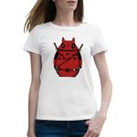 Fashion, accesorii si bijuterii - Femei - Imbracaminte femei - Tricouri si topuri femei - Tricou femei Deadpool Fat Cat Hero Ninja, alb, marime 2XL - Infinity.ro