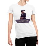 Fashion, accesorii si bijuterii - Femei - Imbracaminte femei - Tricouri si topuri femei - Tricou Femei Deadwood Al Swearengen Gold Fortune, alb,  marime 2XL - Infinity.ro