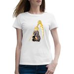 Fashion, accesorii si bijuterii - Femei - Imbracaminte femei - Tricouri si topuri femei - Tricou femei Death Note Anime Misa Amane Coasa, alb, marime 2XL - Infinity.ro