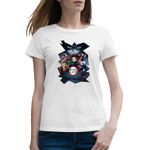 Fashion, accesorii si bijuterii - Femei - Imbracaminte femei - Tricouri si topuri femei - Tricou femei Demon Slayer All Team Poster, alb, marime 2XL - Infinity.ro