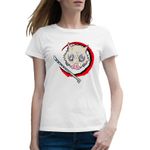 Fashion, accesorii si bijuterii - Femei - Imbracaminte femei - Tricouri si topuri femei - Tricou femei Demon Slayer Inosuke Hashibira Anime Manga, alb, marime L - Infinity.ro