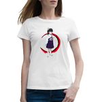 Fashion, accesorii si bijuterii - Femei - Imbracaminte femei - Tricouri si topuri femei - Tricou femei Demon Slayer Kanao Tsuyuri Dark Manga, alb, marime 2XL - Infinity.ro