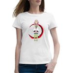 Fashion, accesorii si bijuterii - Femei - Imbracaminte femei - Tricouri si topuri femei - Tricou femei Demon Slayer Mitsuri Kanroji Arte Martiale, alb, marime 2XL - Infinity.ro