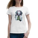 Fashion, accesorii si bijuterii - Femei - Imbracaminte femei - Tricouri si topuri femei - Tricou femei Demon Slayer Sabito Samurai Girl, alb, marime 2XL - Infinity.ro