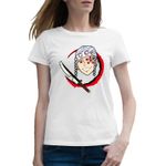 Fashion, accesorii si bijuterii - Femei - Imbracaminte femei - Tricouri si topuri femei - Tricou femei Demon Slayer Tengen Uzui Fortnite Anime, alb, marime 2XL - Infinity.ro