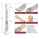 Sport si Outdoor - Camping - Cutite, bricege si accesorii - Cutite si bricege - Set maceta Otel Inoxidabil si spray autoaparare chili DEPOX®, Maner Lemn Natural, pentru Gradinarit, Agricultura, Silviculturam, 55 cm/60 ml - Infinity.ro