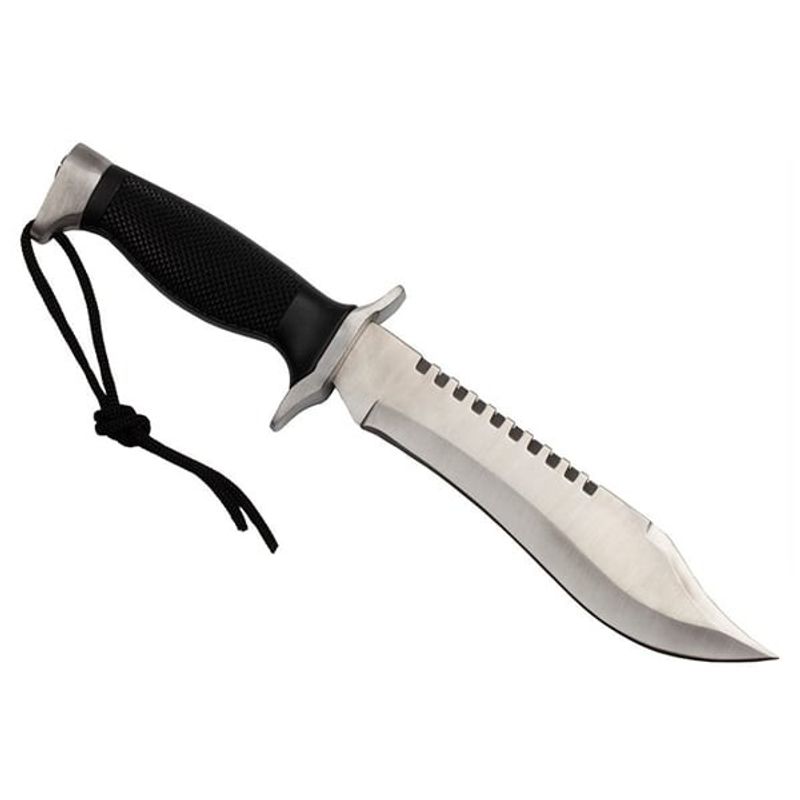 Sport si Outdoor - Camping - Cutite, bricege si accesorii - Cutite si bricege - Cutit tactic cu lama fixa pentru activitati outdoor si supravietuire DEPOX®, otel inoxidabil, 30 cm - Infinity.ro