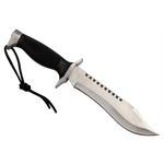 Sport si Outdoor - Camping - Cutite, bricege si accesorii - Cutite si bricege - Cutit tactic cu lama fixa pentru activitati outdoor si supravietuire DEPOX®, otel inoxidabil, 30 cm - Infinity.ro