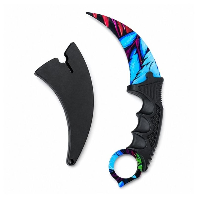 Sport si Outdoor - Camping - Cutite, bricege si accesorii - Cutite si bricege - Set doua cutite karambit DEPOX®, 22 cm, multicolor, teaca inclusa - Infinity.ro