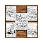 Carti si Birotica - Carti - Carti pentru copii - Carti de colorat - Carte de colorat antistres , 25 de ilustratii Drifturi, 56 pagini, A5 - Infinity.ro