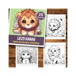 Carti si Birotica - Carti - Carti pentru copii - Carti de colorat - Carte de colorat antistres , 25 de ilustratii Leuti Kawaii, 56 pagini, A5 - Infinity.ro