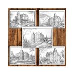 Carti si Birotica - Carti - Carti pentru copii - Carti de colorat - Carte de colorat antistres , 25 de ilustratii Vile de lux, 56 pagini, A5 - Infinity.ro