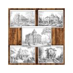 Carti si Birotica - Carti - Carti pentru copii - Carti de colorat - Carte de colorat antistres , 25 de ilustratii Vile de lux, 56 pagini, A5 - Infinity.ro