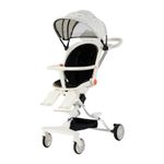 Jucarii, Copii si Bebe - Carucioare si articole de transport - Carucioare - Carucioare sport - Carucior Sport Pliabil KD-2012 Reversibil 360° pentru copii, 6–36 luni, alb - Infinity.ro