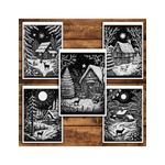 Carti si Birotica - Carti - Carti pentru copii - Carti de colorat - Carte de colorat antistres , 30 de ilustratii Beautiful Christmas Nights, 66 pagini, A5 - Infinity.ro