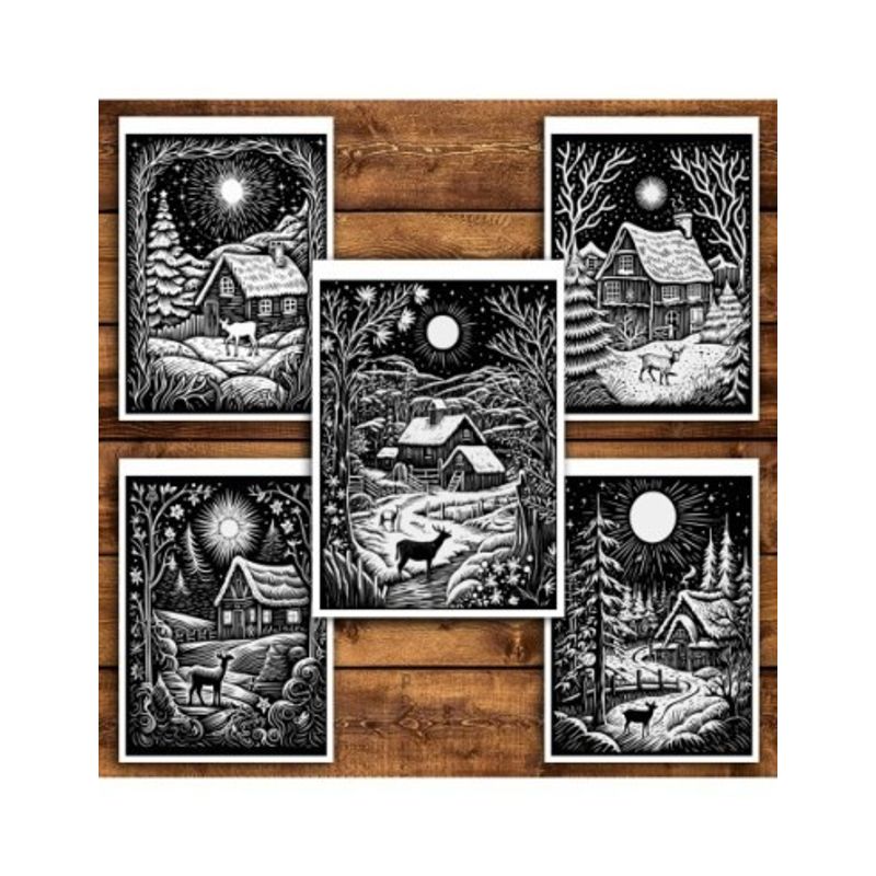 Carti si Birotica - Carti - Carti pentru copii - Carti de colorat - Carte de colorat antistres , 30 de ilustratii Craciun Calduros, 66 pagini, A5 - Infinity.ro