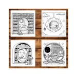 Carti si Birotica - Carti - Carti pentru copii - Carti de colorat - Carte de colorat antistres , 30 de ilustratii Coltisoare Cozy, 66 pagini, A5 - Infinity.ro