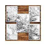 Carti si Birotica - Carti - Carti pentru copii - Carti de colorat - Carte de colorat antistres , 30 de ilustratii Eruptii Vulcanice, 66 pagini, A5 - Infinity.ro