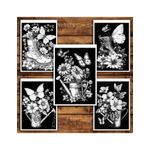 Carti si Birotica - Carti - Carti pentru copii - Carti de colorat - Carte de colorat antistres , 30 de ilustratii Fluturasi cu fundal negru, 66 pagini, A5 - Infinity.ro