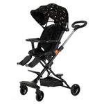 Jucarii, Copii si Bebe - Carucioare si articole de transport - Carucioare - Carucioare sport - Carucior Sport Pliabil KD-2012 Reversibil 360° pentru copii, 6–36 luni, negru - Infinity.ro