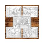 Carti si Birotica - Carti - Carti pentru copii - Carti de colorat - Carte de colorat antistres , 30 de ilustratii Interioare de Lux, 66 pagini, A5 - Infinity.ro