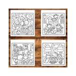 Carti si Birotica - Carti - Carti pentru copii - Carti de colorat - Carte de colorat antistres , 36 de ilustratii Comfy and Cozy, 78 pagini, A5 - Infinity.ro