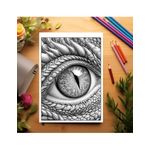 Carti si Birotica - Carti - Carti pentru copii - Carti de colorat - Carte de colorat antistres , 36 de ilustratii Ochi de Dragoni, 78 pagini, A5 - Infinity.ro