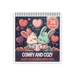 Carti si Birotica - Carti - Carti pentru copii - Carti de colorat - Carte de colorat antistres , 36 de ilustratii Comfy and Cozy, 78 pagini, A5 - Infinity.ro