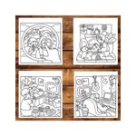 Carti si Birotica - Carti - Carti pentru copii - Carti de colorat - Carte de colorat antistres , 35 de ilustratii Chill Moments, 76 pagini, A5 - Infinity.ro