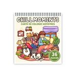 Carti si Birotica - Carti - Carti pentru copii - Carti de colorat - Carte de colorat antistres , 35 de ilustratii Chill Moments, 76 pagini, A5 - Infinity.ro