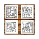 Carti si Birotica - Carti - Carti pentru copii - Carti de colorat - Carte de colorat antistres , 37 de ilustratii Comfy Days, 106 pagini, A5 - Infinity.ro