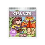 Carti si Birotica - Carti - Carti pentru copii - Carti de colorat - Carte de colorat antistres , 38 de ilustratii Girl Life, 82 pagini, A5 - Infinity.ro