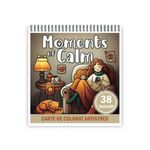 Carti si Birotica - Carti - Carti pentru copii - Carti de colorat - Carte de colorat antistres , 38 de ilustratii Moments of Calm, 82 pagini, A5 - Infinity.ro