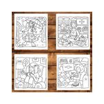 Carti si Birotica - Carti - Carti pentru copii - Carti de colorat - Carte de colorat antistres , 38 de ilustratii Moments of Calm, 82 pagini, A5 - Infinity.ro