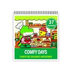 Carti si Birotica - Carti - Carti pentru copii - Carti de colorat - Carte de colorat antistres , 37 de ilustratii Comfy Days, 106 pagini, A5 - Infinity.ro
